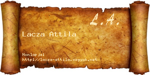 Lacza Attila névjegykártya